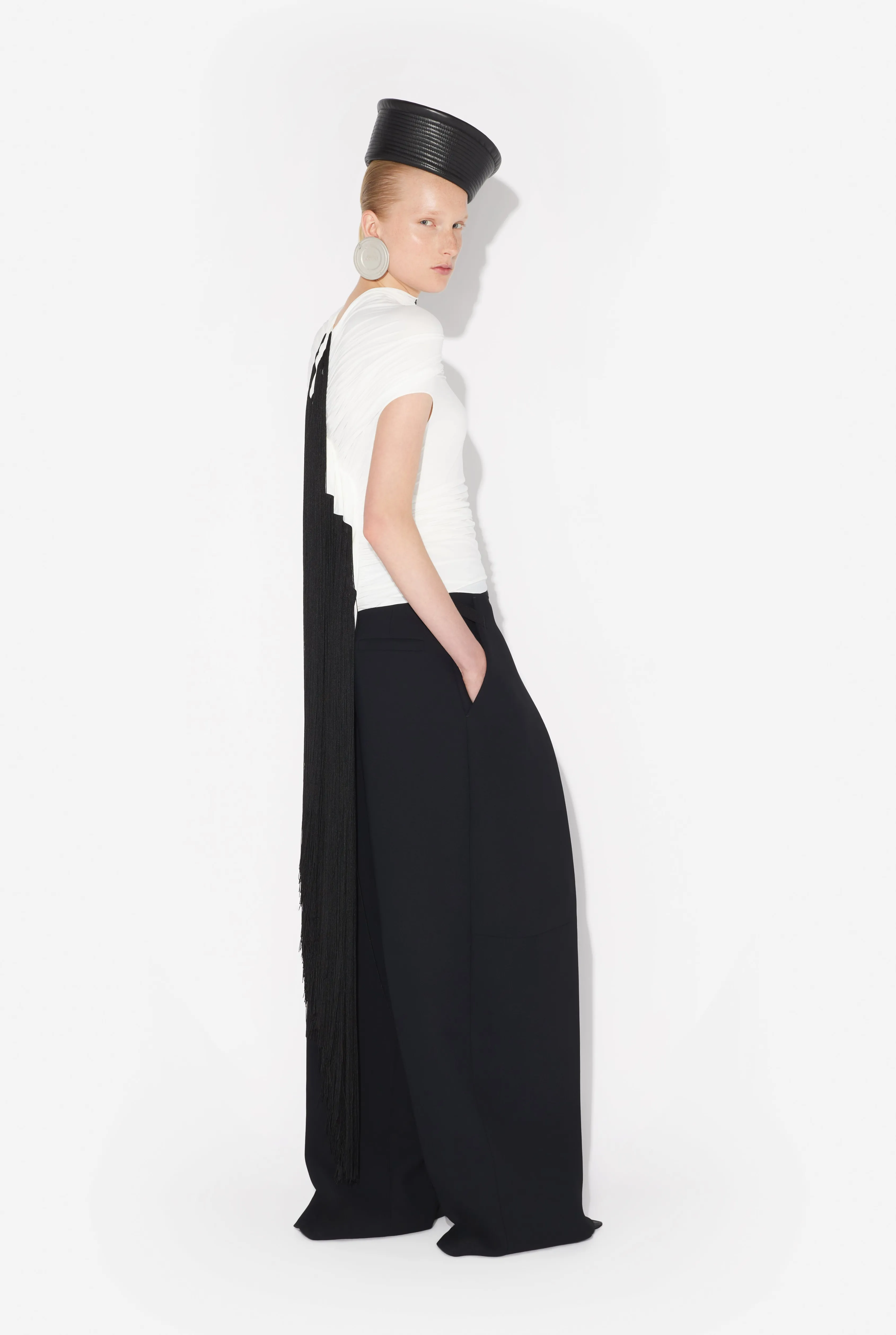 Jean Paul The Fringed Top White Clearance